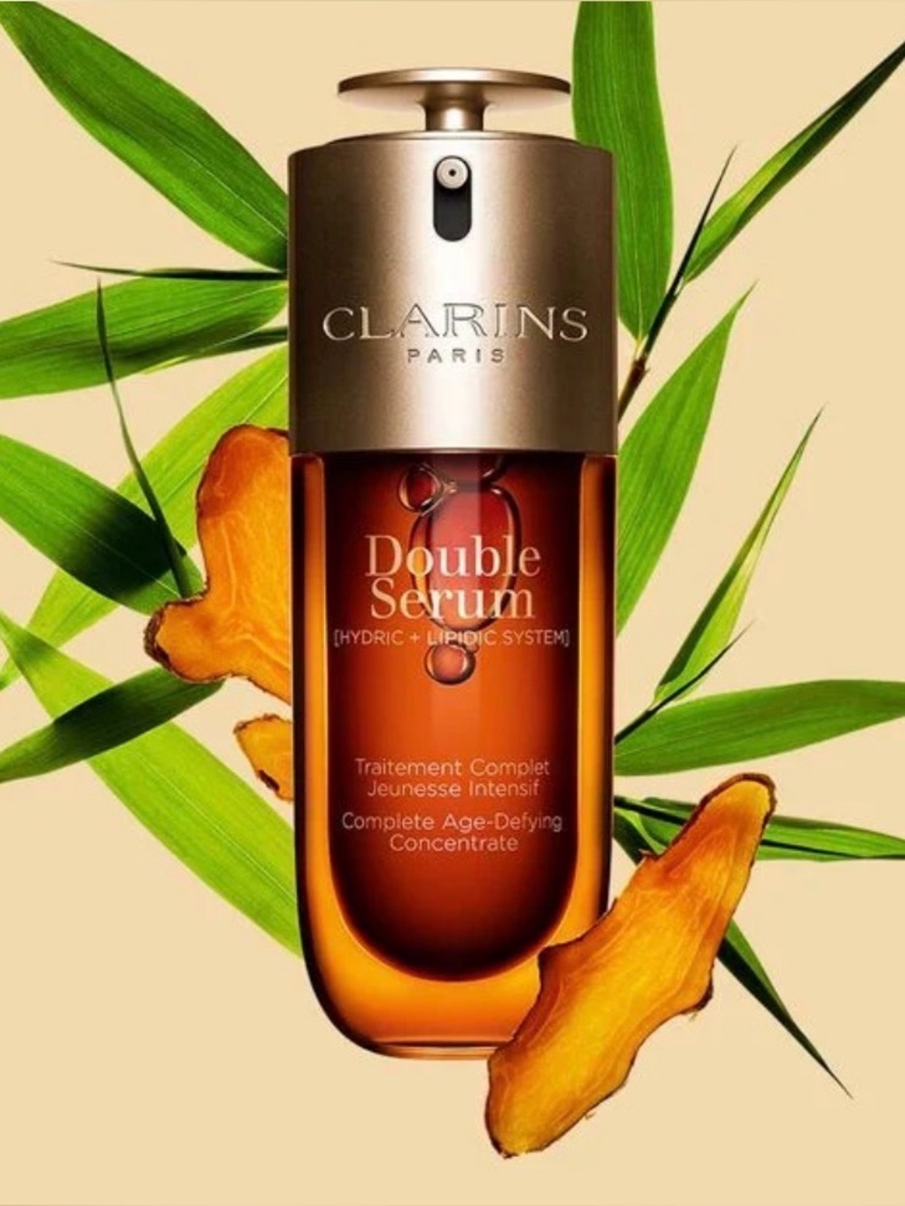 Clarins Double Serum Complete Age Control Concentrate Serum 2.5 oz / 75 ml New
